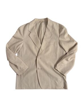 Uniqlo Ivory Single-Breasted Casual Blazer